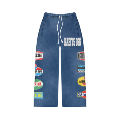 LIMITED EDITION: Appliqué Sweatpants Blue