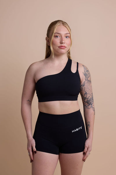 One-Shoulder Bra - Black Core