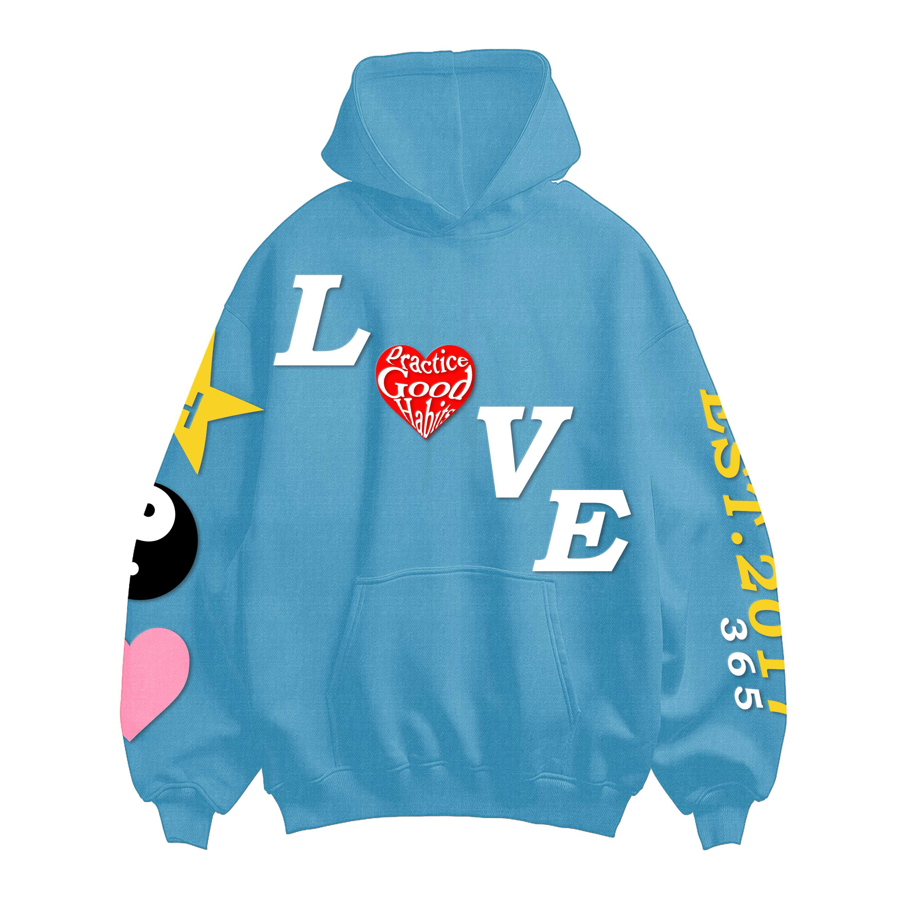 Hoodie Lookhuman Anti Social Social Club Baby Blue Hoodie ANTI