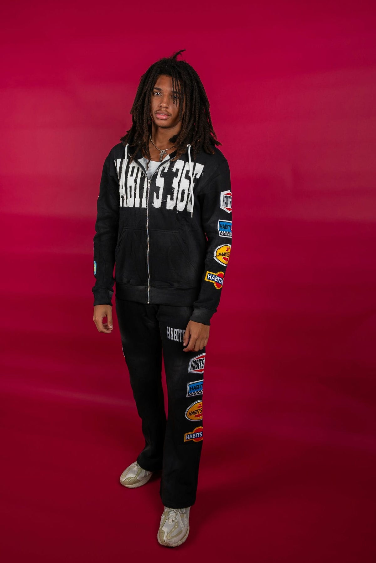 LIMITED EDITION: Appliqué Sweatpants Black