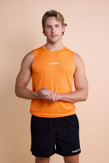 Fitted Tank Top - Orange
