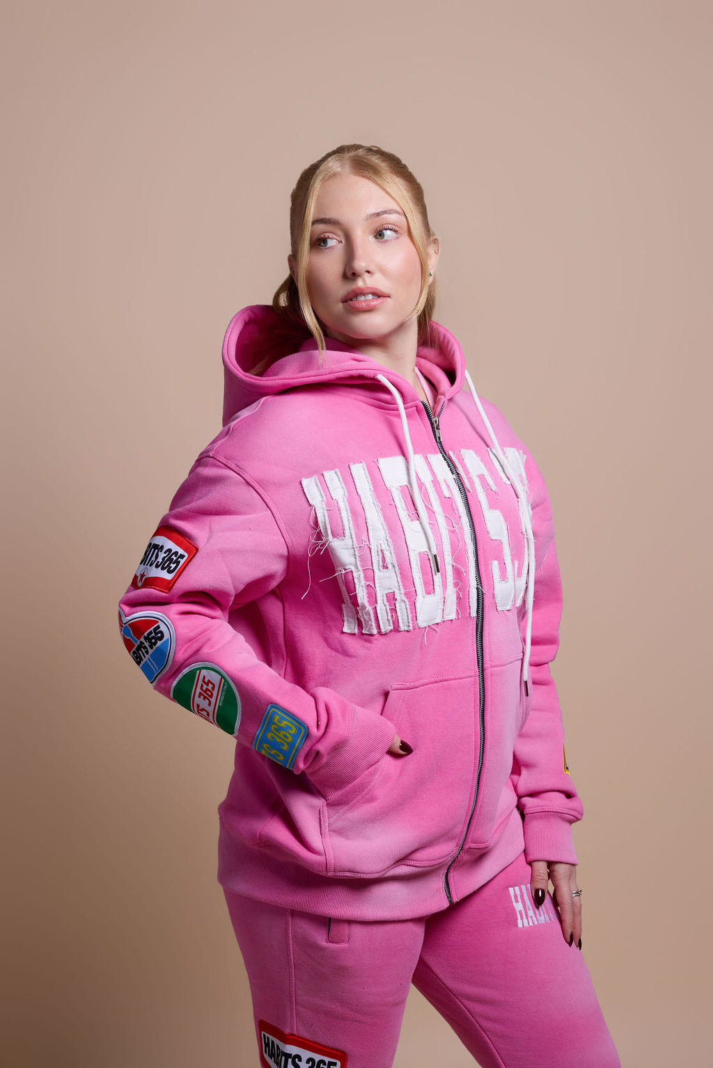 LIMITED EDITION: Appliqué Hoodie Pink