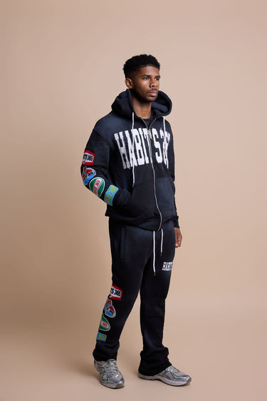 LIMITED EDITION: Appliqué Sweatpants Black