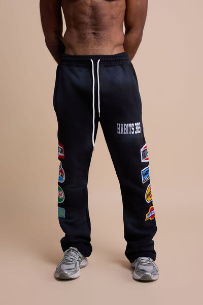LIMITED EDITION: Appliqué Sweatpants Black