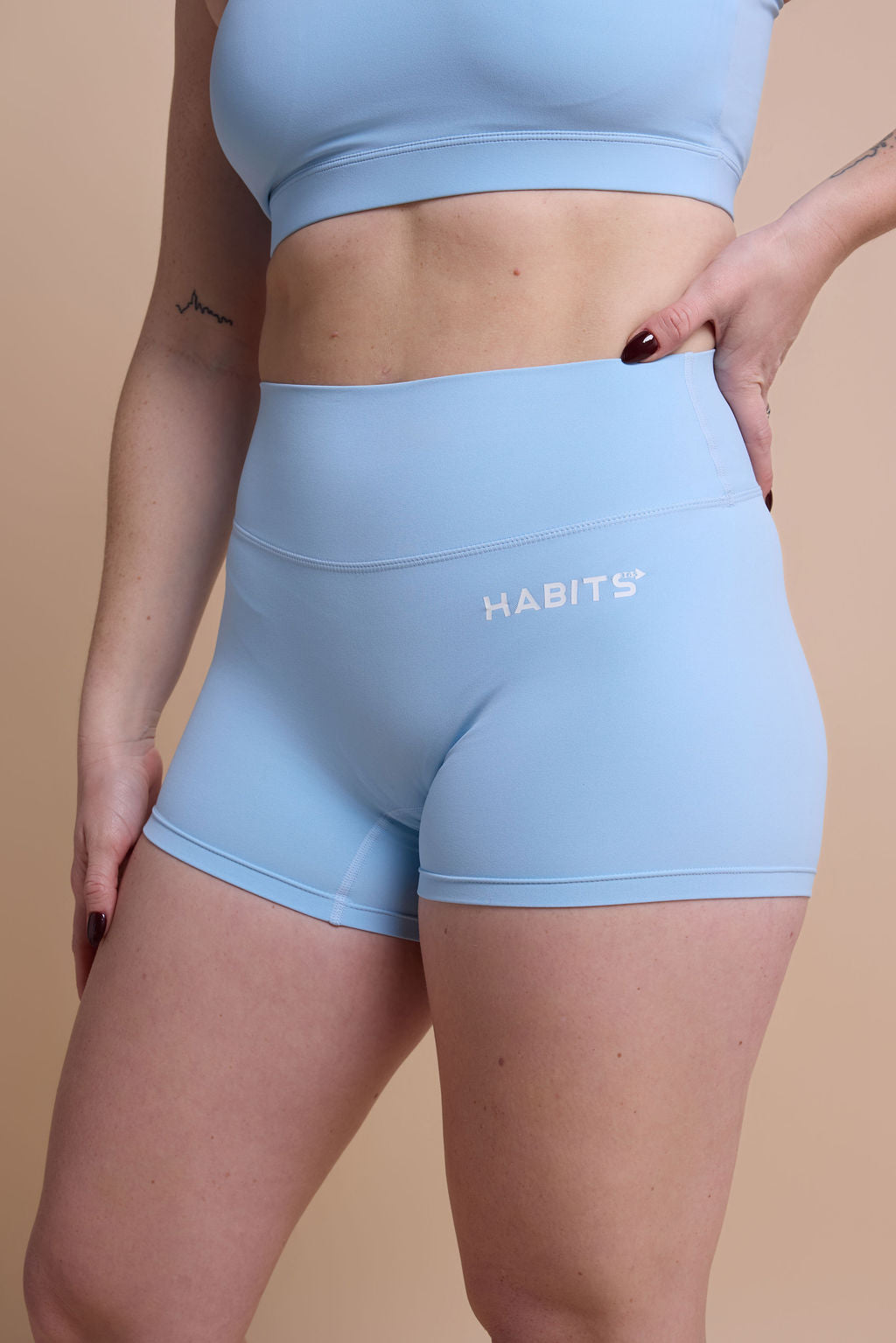 Biker Shorts - Sky Blue
