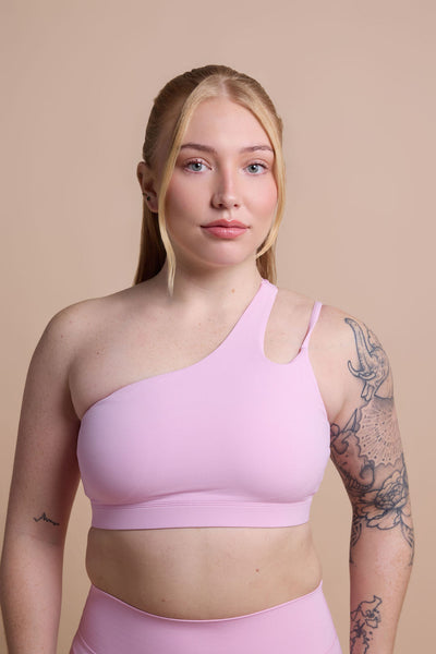 One-Shoulder Bra - Blush Aura