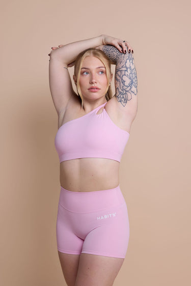 One-Shoulder Bra - Blush Aura