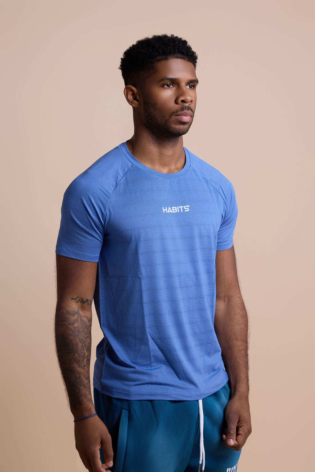 Fitted Tee - Light Blue
