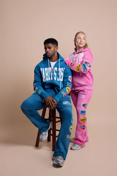 LIMITED EDITION: Appliqué Hoodie Blue