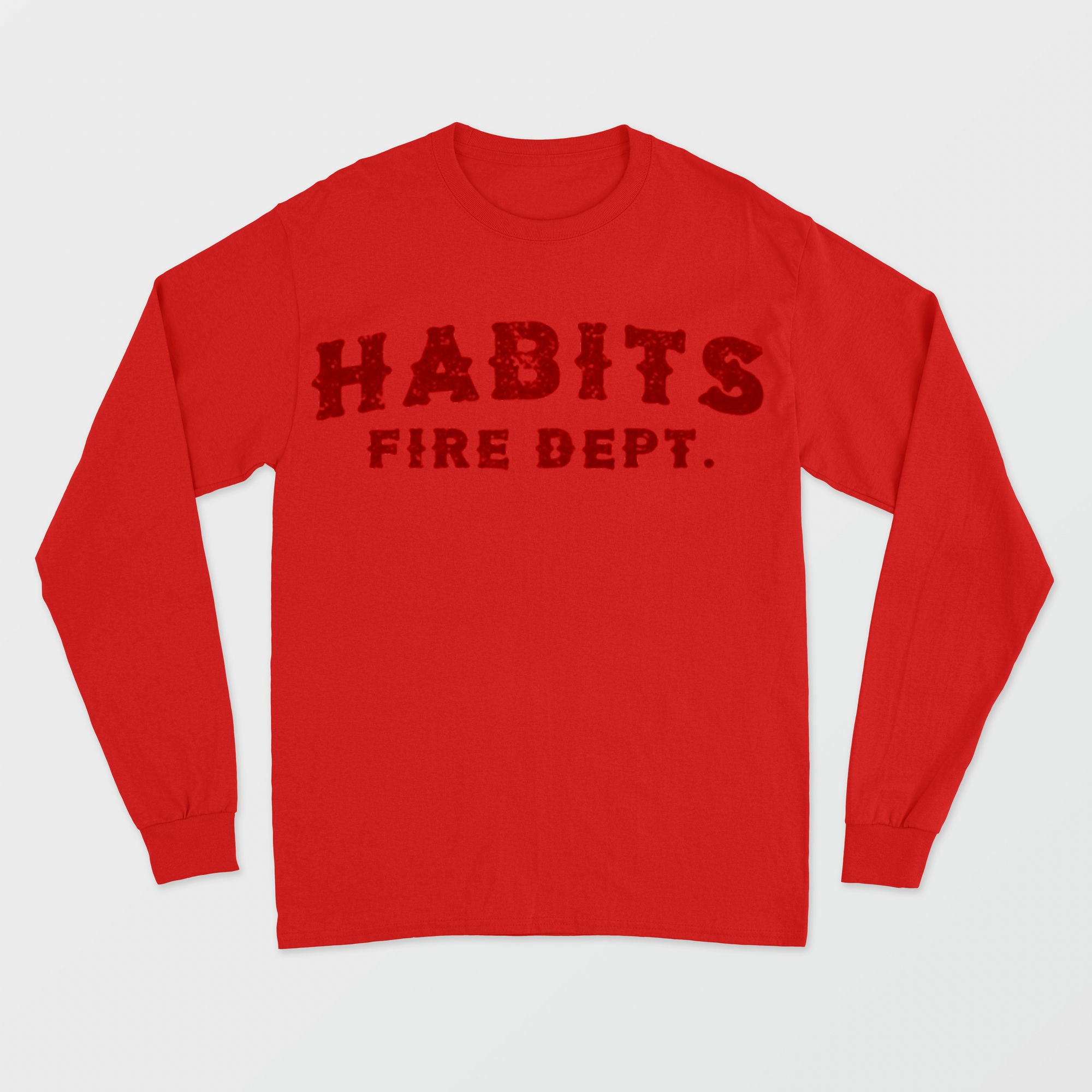 Fire Department Crewneck Red